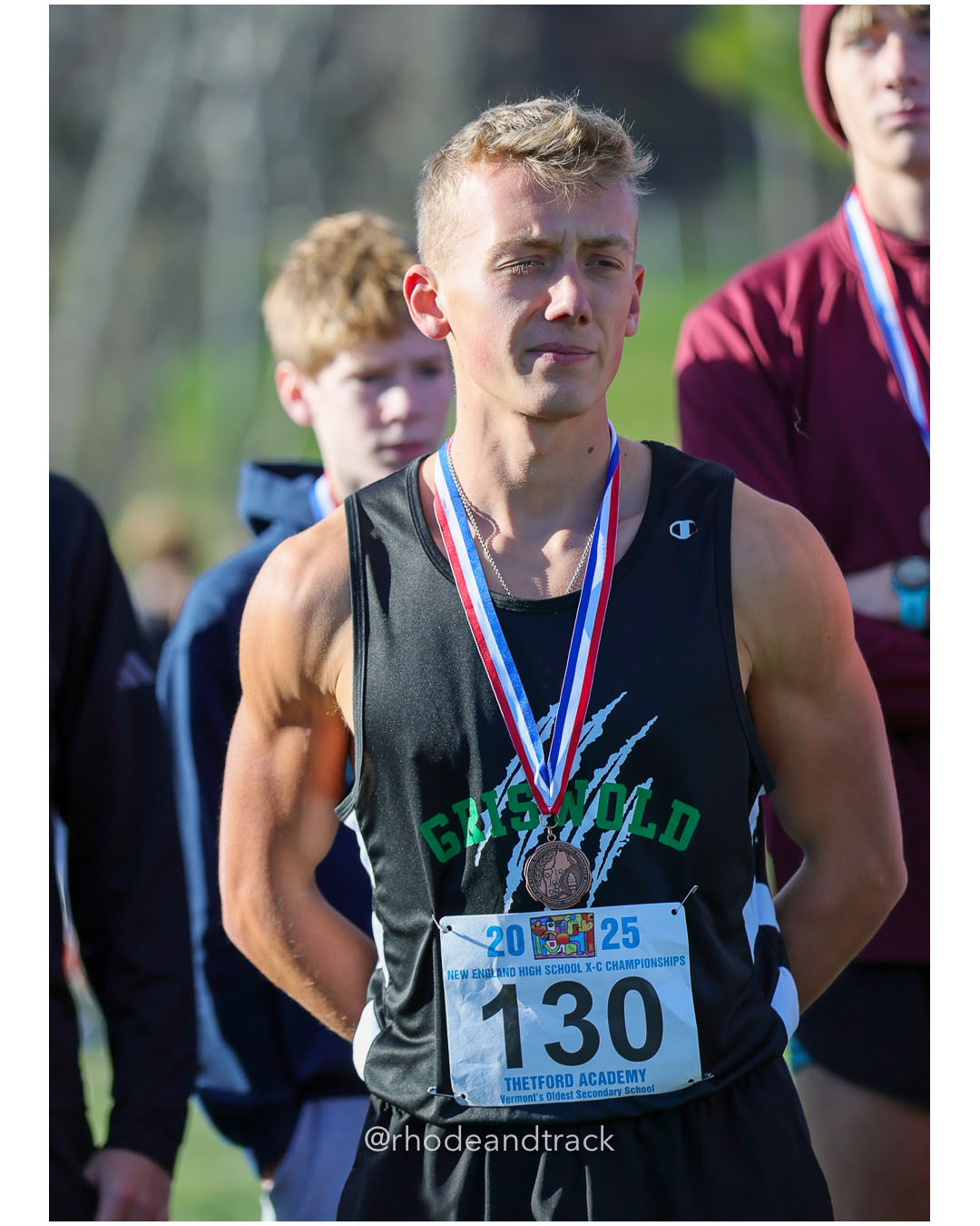 Tycen LaBelle, Griswold High School, P3, 16:15.69 - New England Cross Country Championships - Thetford Vt - November 8, 2025 – 2025 New Eng…
